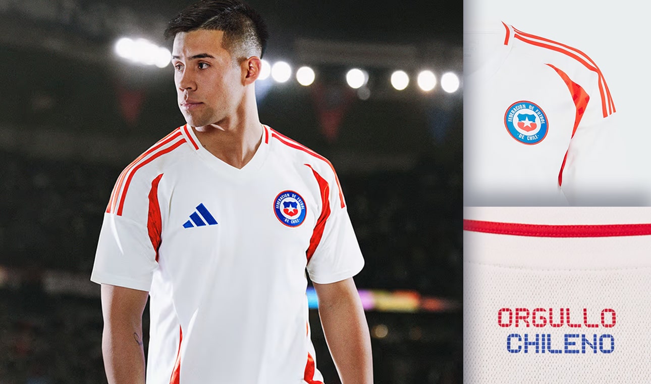 Detalles de el jersey Adidas Chile 2024 II